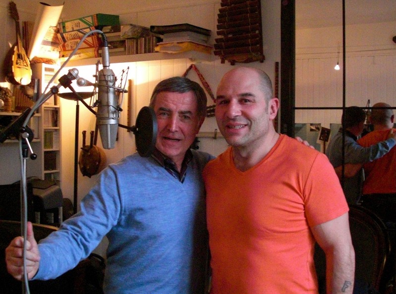 en compagnie de Vincent MOSCATO "Pompom!" au studio de Jacques ROUX à Champigny sur Marne (94500).