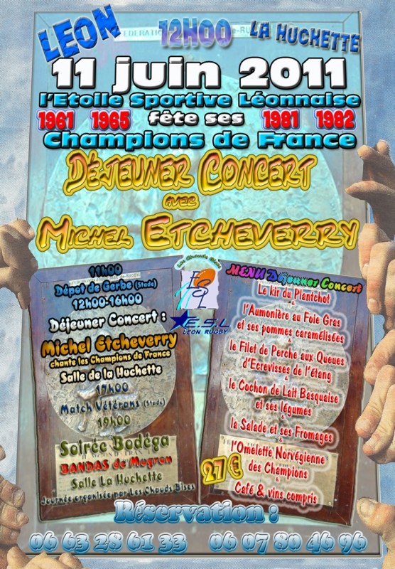 leonaffiche31 Nous ne résistons pas au plaisir de vous publier l'affiche réalisée par les organisateurs de cette ( nous n'en doutons pas ) magnifique journée.