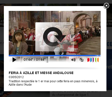 video-france3 Video France 3 - feria andalouse à Azille